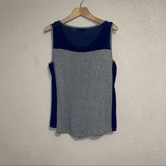 Olive & Oak heather gray and navy blue tank top women size XL - Picture 7 of 7